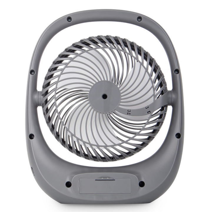 Ventilator Blaupunkt, portabil, reîncărcabil 1800 mAh, USB, 3 viteze, gri, APF301
