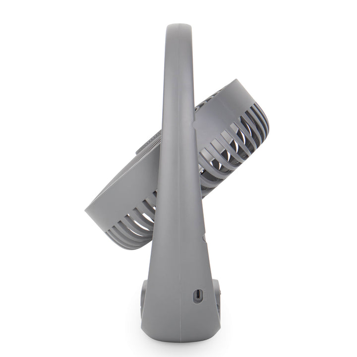 Ventilator Blaupunkt, portabil, reîncărcabil 1800 mAh, USB, 3 viteze, gri, APF301