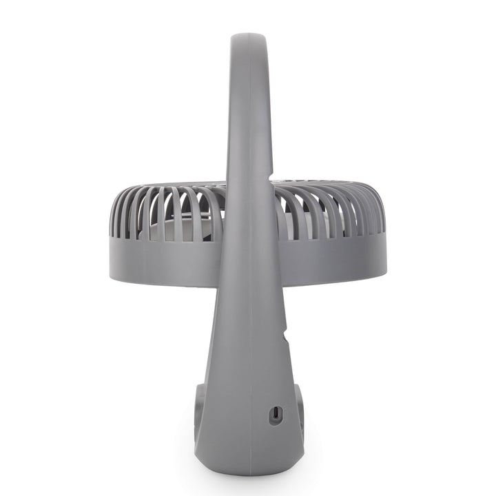 Ventilator Blaupunkt, portabil, reîncărcabil 1800 mAh, USB, 3 viteze, gri, APF301