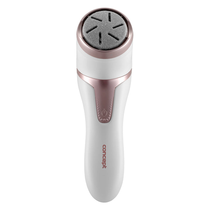 Masina de ras talpa, electric pentru călcâi, 3 tampoane, reîncărcabilă, alb, PN3000