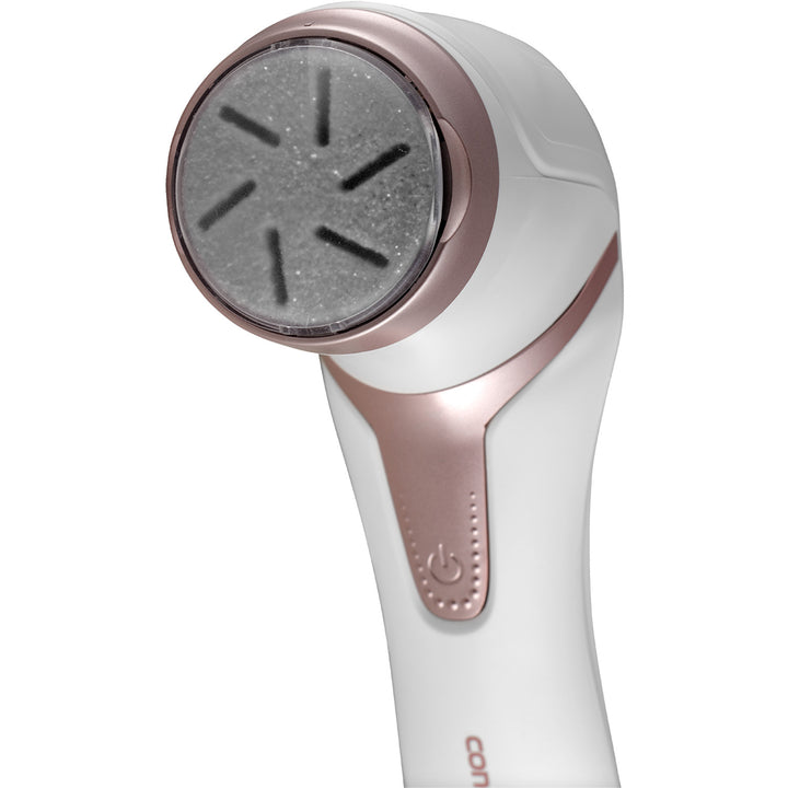 Masina de ras talpa, electric pentru călcâi, 3 tampoane, reîncărcabilă, alb, PN3000