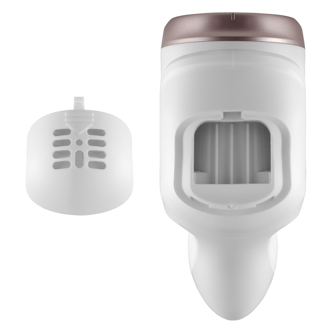 Masina de ras talpa, electric pentru călcâi, 3 tampoane, reîncărcabilă, alb, PN3000