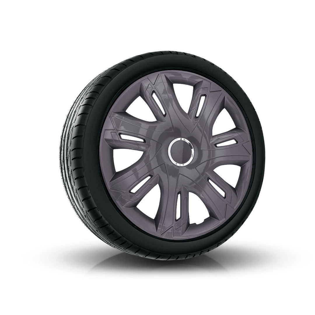 NRM Supernova 16" capac de butuc universal lăcuit grafit 1 buc.