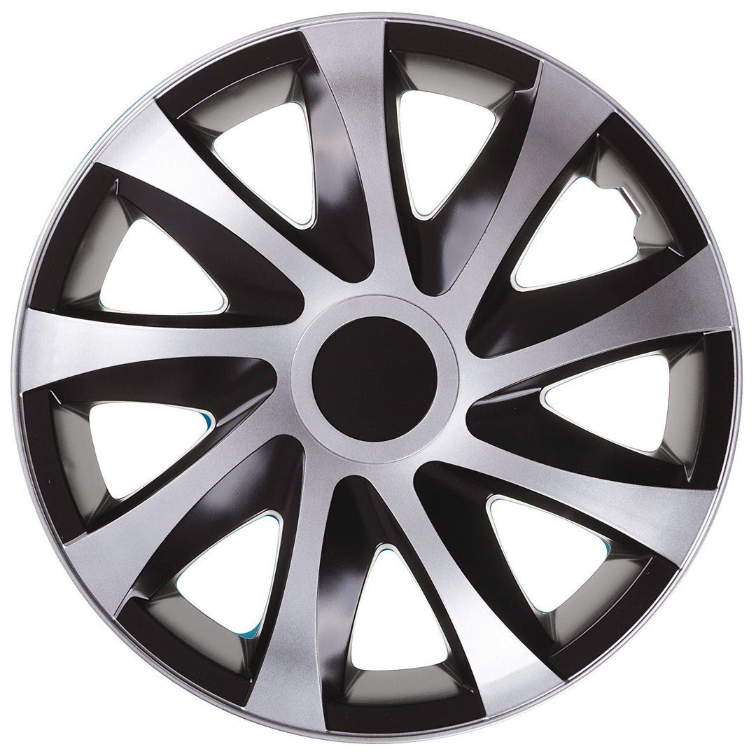 NRM Draco 15" capac de butuc universal argintiu/negru 1 buc