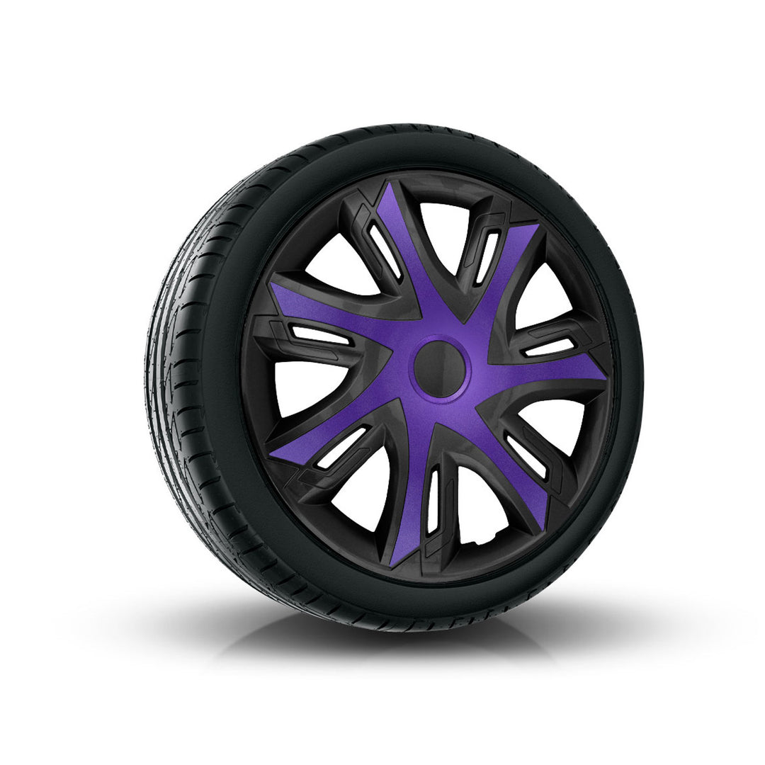 Capac jante N-Power Bicolor 15'', 1 buc, universal, negru-mov