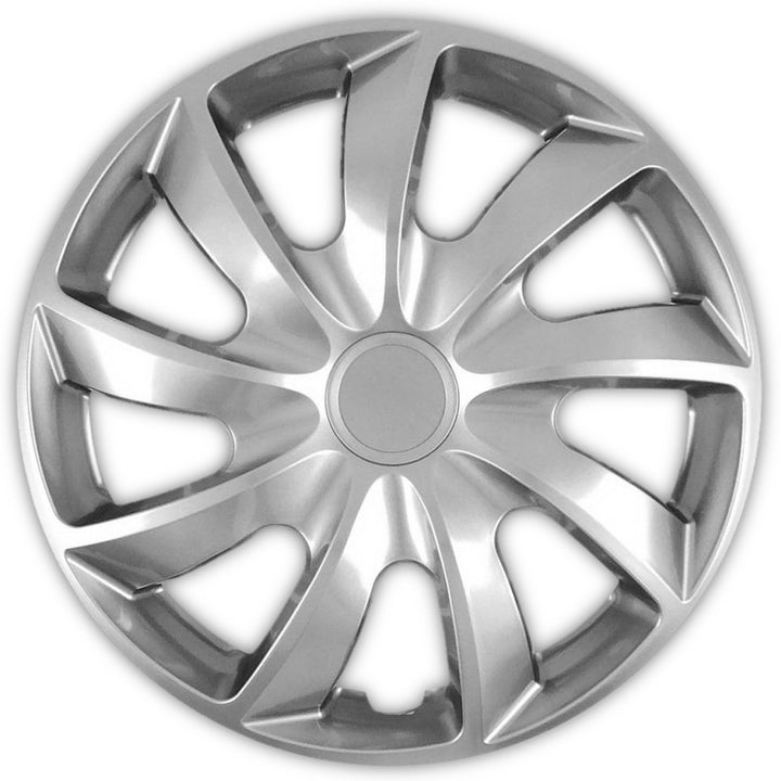 Capac de butuc universal 15" NRM Quad silver press-on 1 buc
