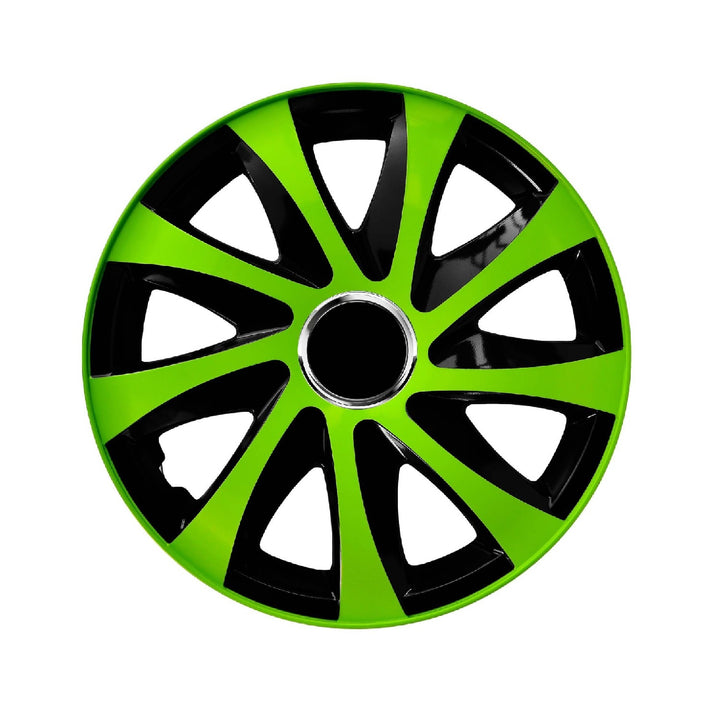 Capac jante Drift Extra 13'', 1 buc, universal, negru-verde