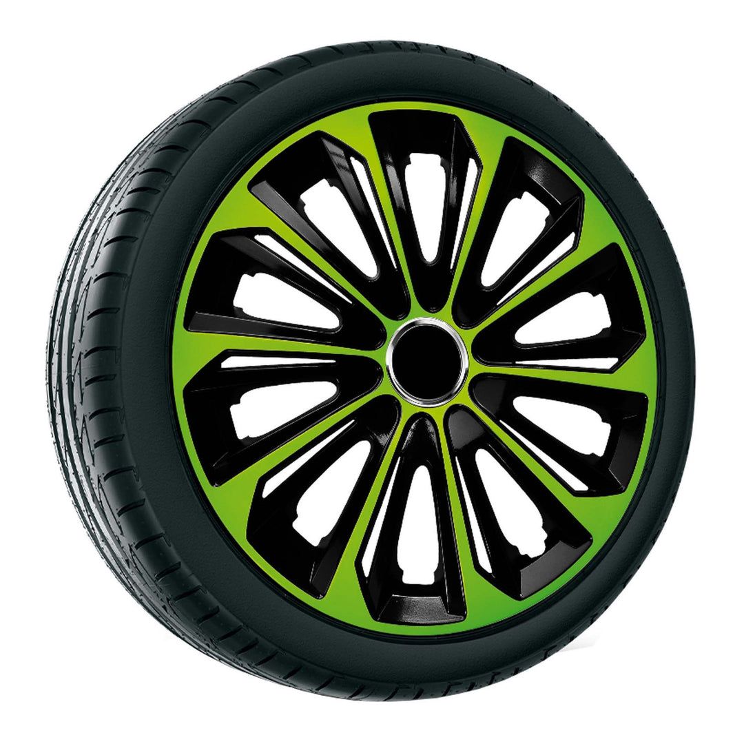 Capac jante Extra Strong 14'', 1 buc, universal, negru-verde