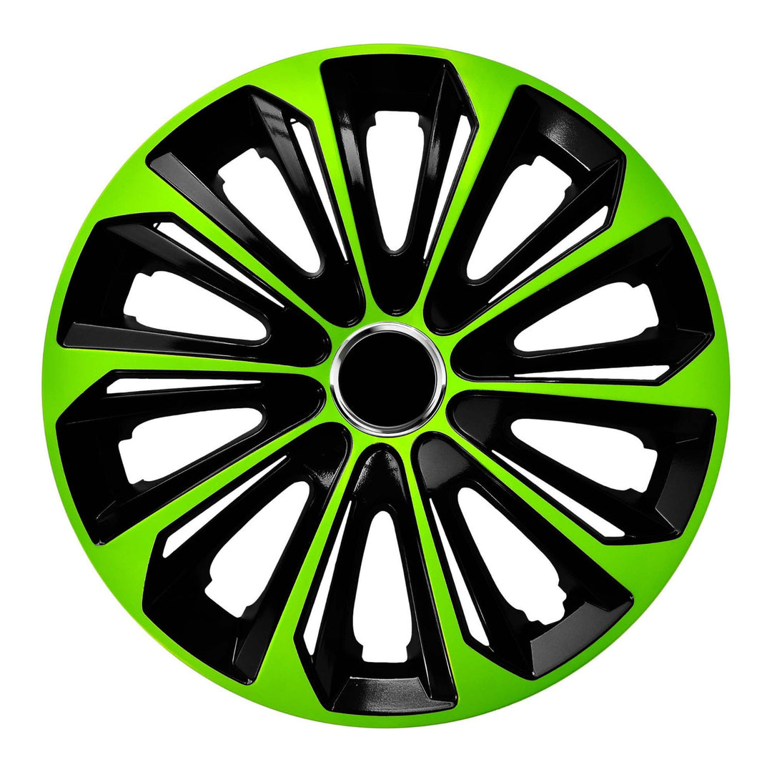 Capac jante Extra Strong 14'', 1 buc, universal, negru-verde