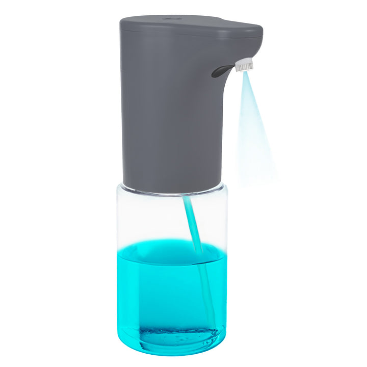 Promedix dispenser automat, recipient dispenser pentru săpunuri lichide, lichide dezinfectante, 300ml, 4xAA, gri, PR-540 GR