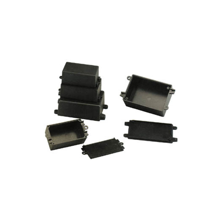 Carcasă cu găuri de ventilație negru 65x38x25mm