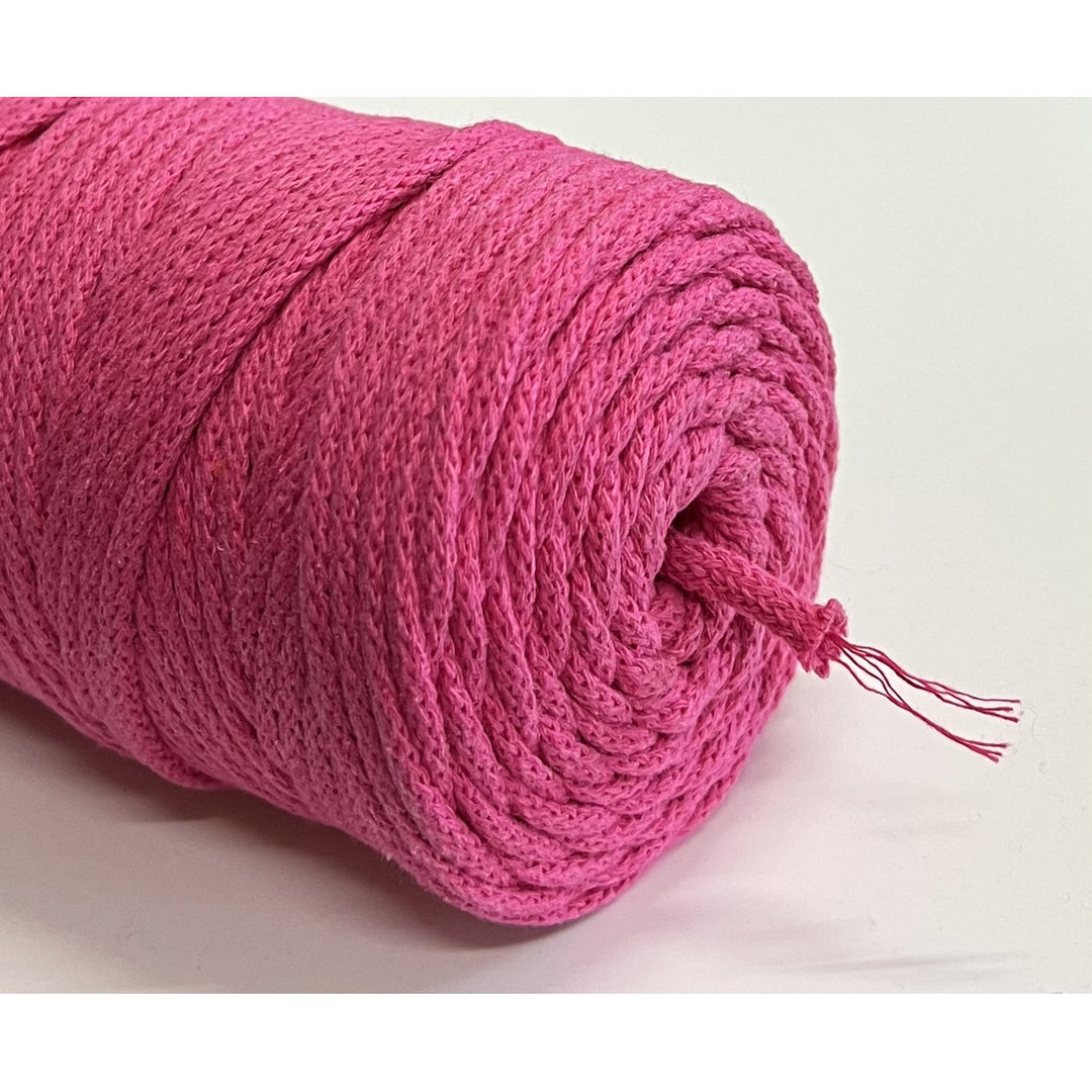 Fir din bumbac, 5mm, 100m, fuchsia, ColiNea, moale si durabil