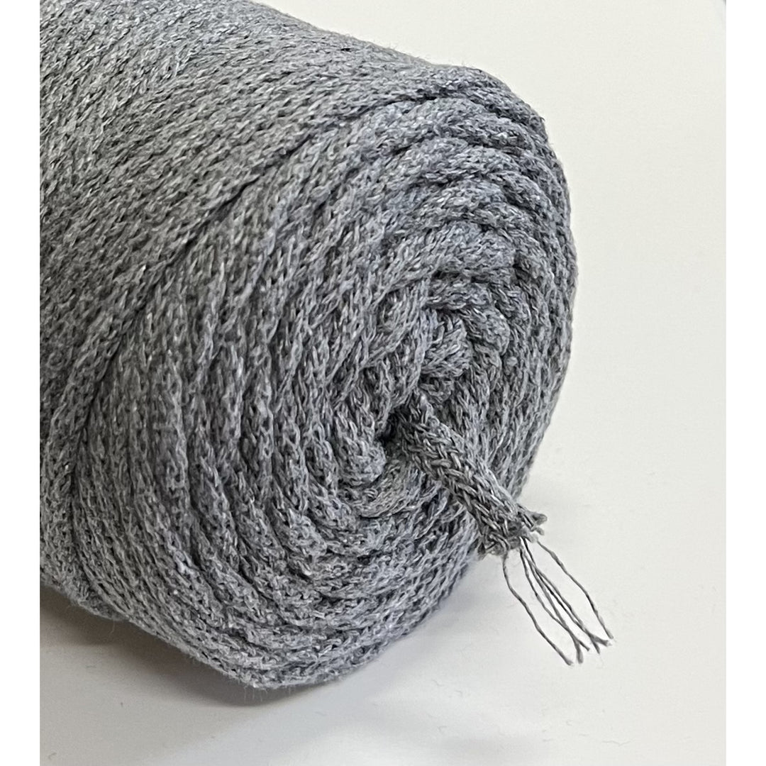 ColiNea, cordon de bumbac cu miez de bumbac, împletit, 3mm, 100m, gri închis