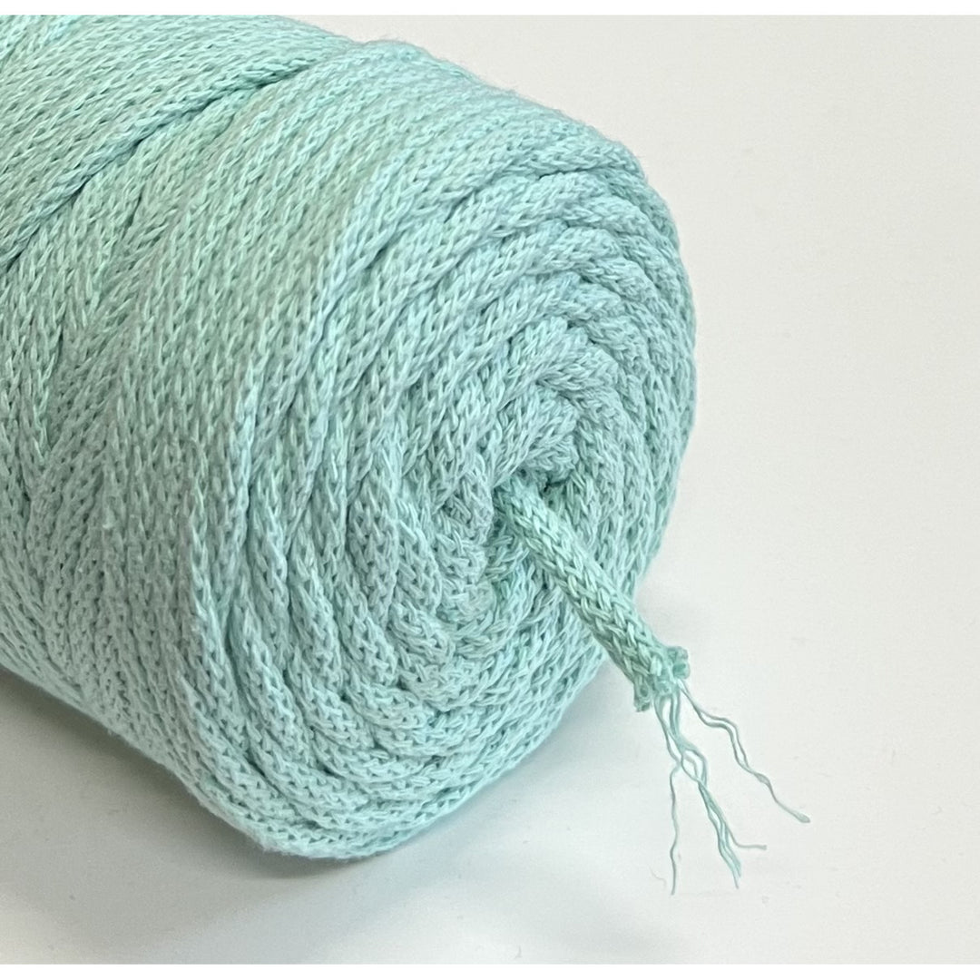 ColiNea, cordon de bumbac cu miez de bumbac, împletit, 3mm, 100m, celadon