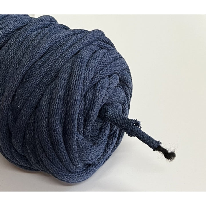 WAS, cordon de bumbac cu miez de poliester, împletit, 9 mm, 50 m, denim deschis