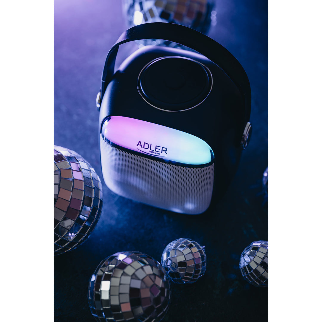Difuzor fără fir Adler, cu microfon, pentru karaoke, Bluetooth, AD 1199 B