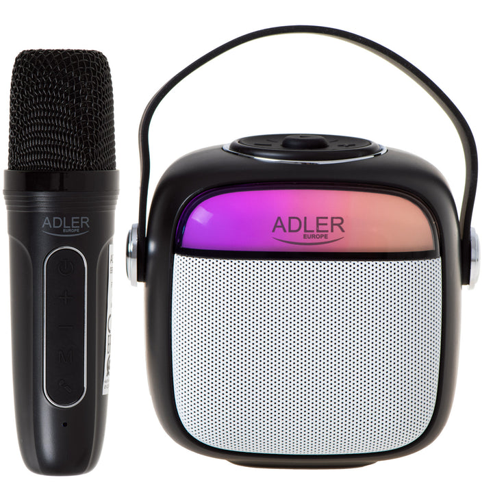 Difuzor fără fir Adler, cu microfon, pentru karaoke, Bluetooth, AD 1199 B