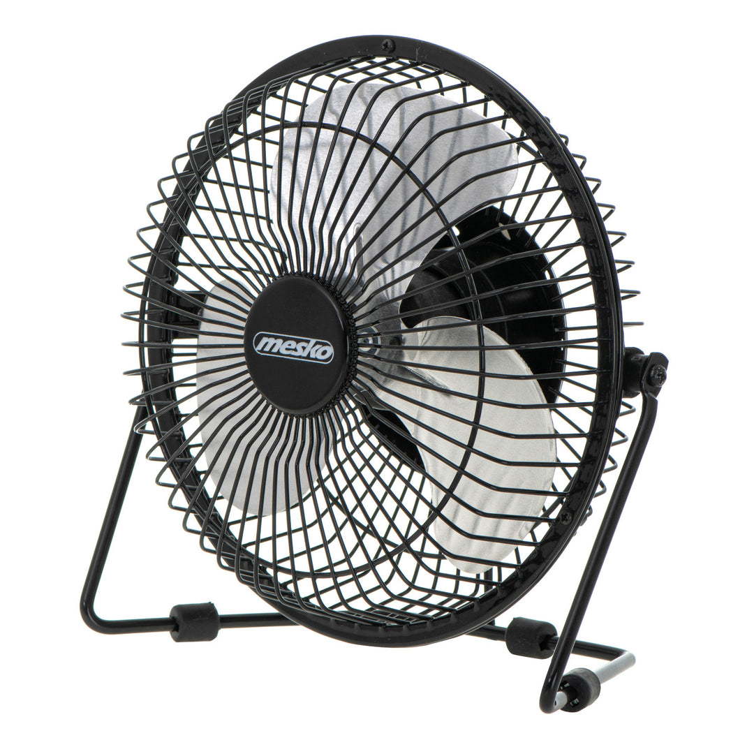 Ventilator de birou Mesko, diametru 15 cm, alimentare USB, oscilație verticală, MS 7322