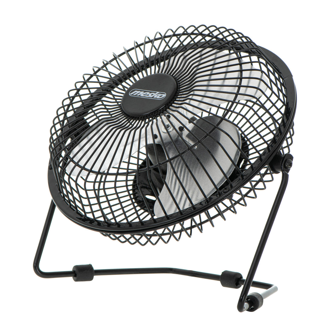 Ventilator de birou Mesko, diametru 15 cm, alimentare USB, oscilație verticală, MS 7322