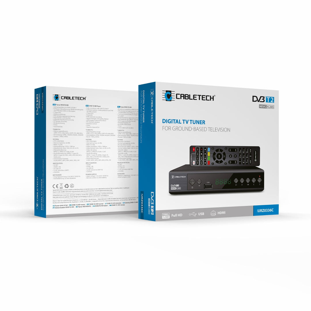 Decodor DVB-T2 H.265 HEVC KrugerMatz KM0550D cu EPG, PVR și Timeshift