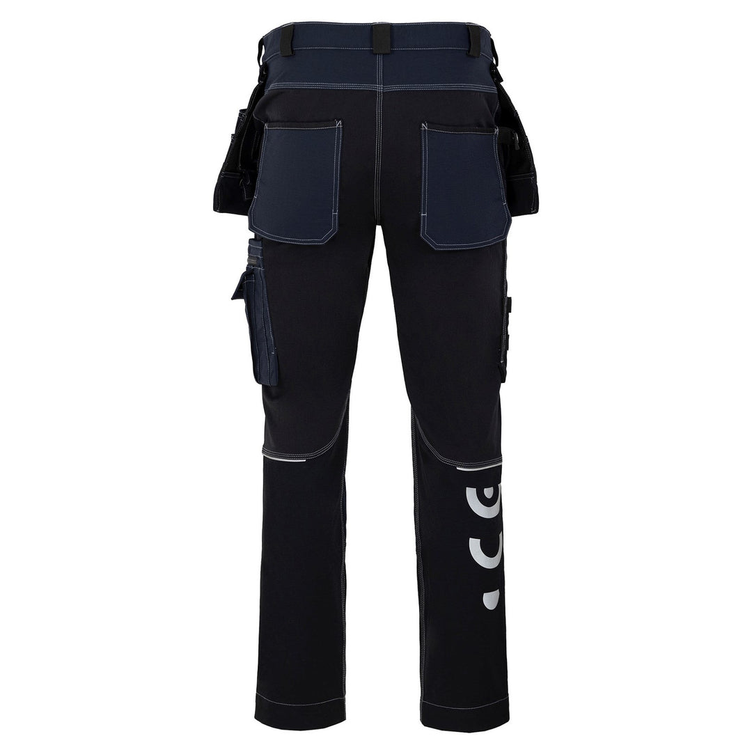 Pantaloni cu talie Avacore, stretch, cordura, negru și albastru marin, mărimea 64, Avaflex