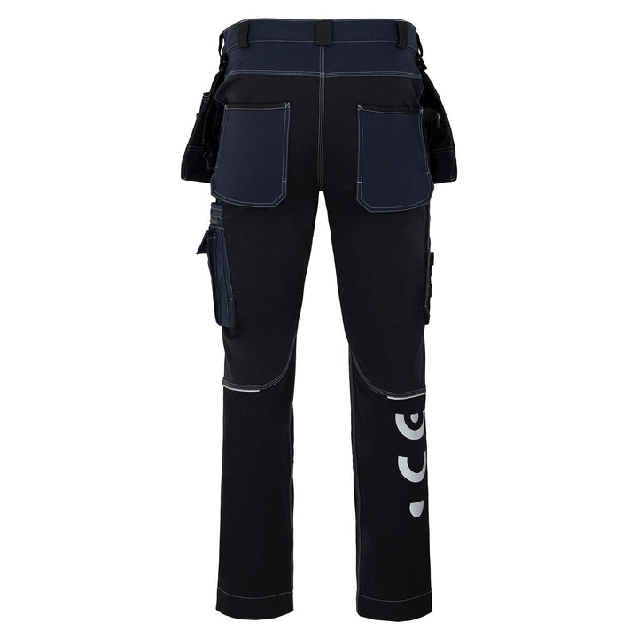 Pantaloni cu talie Avacore, stretch, cordura, negru și albastru marin, mărimea 64, Avaflex