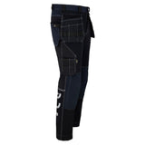 Pantaloni cu talie Avacore, stretch, cordura, negru și albastru marin, mărimea 64, Avaflex