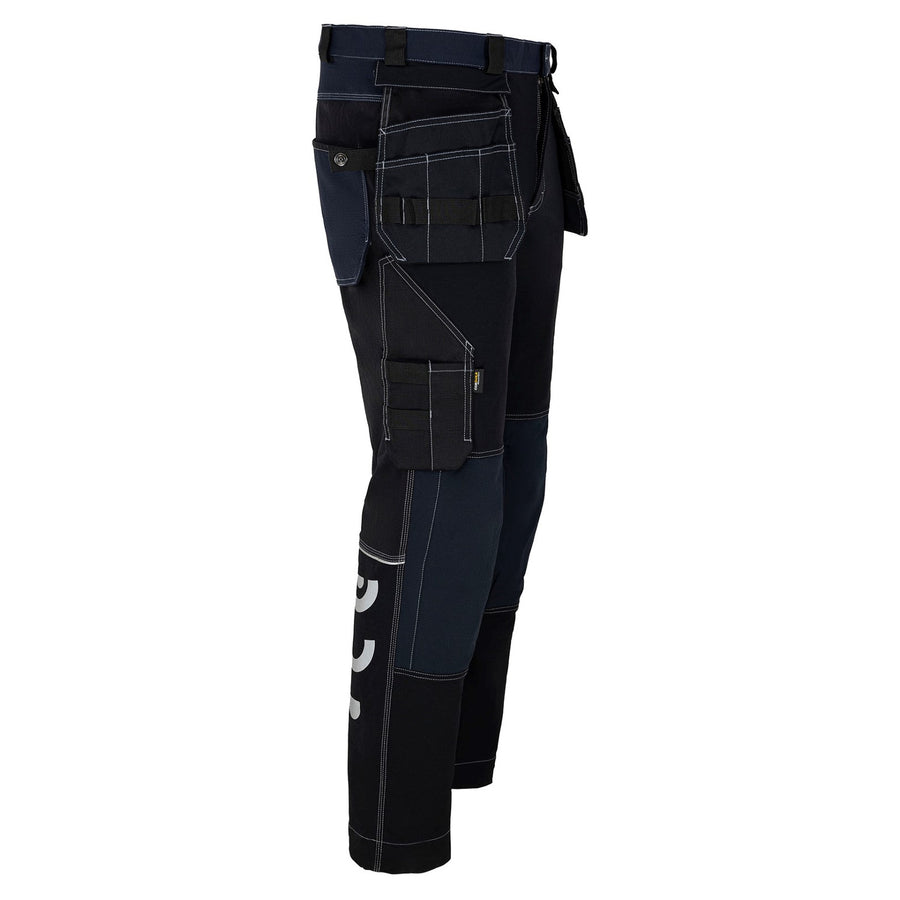 Pantaloni cu talie Avacore, stretch, cordura, negru și albastru marin, mărimea 64, Avaflex
