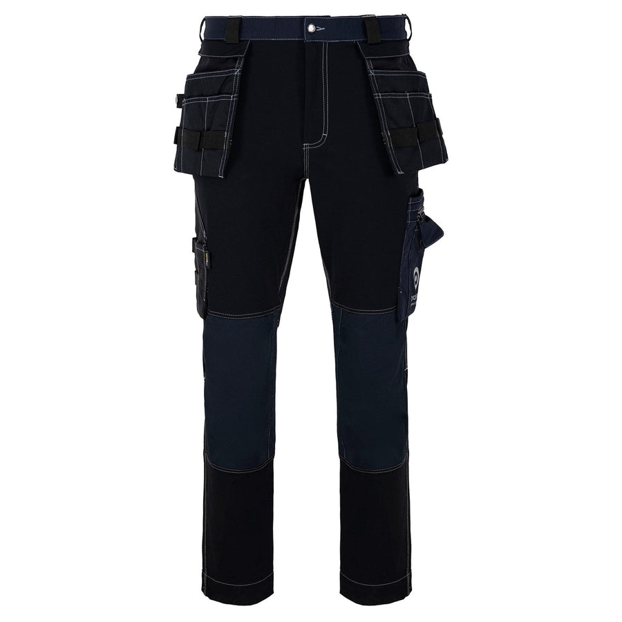Pantaloni cu talie Avacore, stretch, cordura, negru și albastru marin, mărimea 64, Avaflex