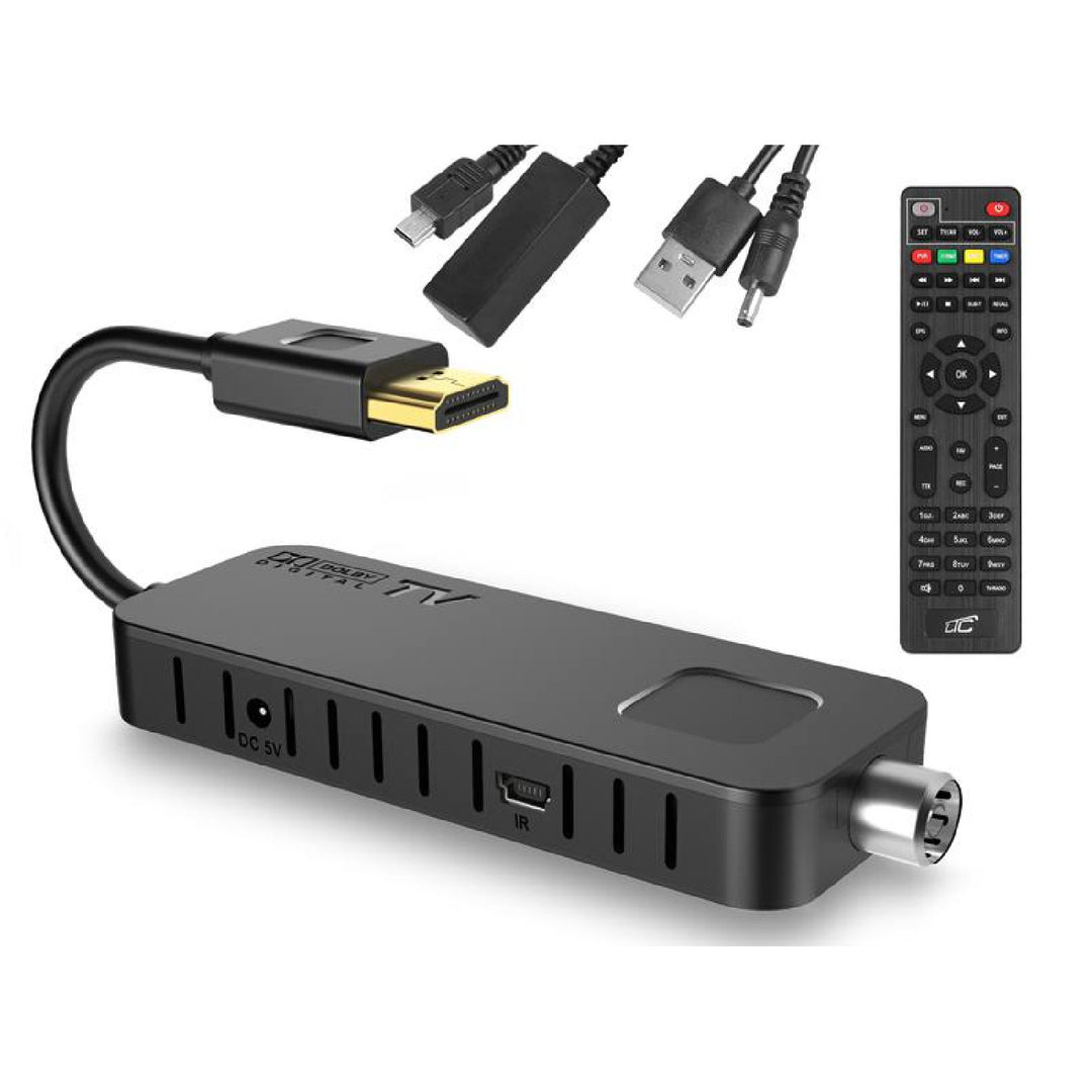 Tuner TV LTC, DVB-T2, DVB211M, terestru, 10W, negru