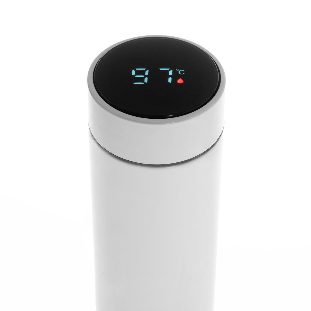 Termos Adler, ecran tactil LED, capacitate 473 ml, alb, AD 4506