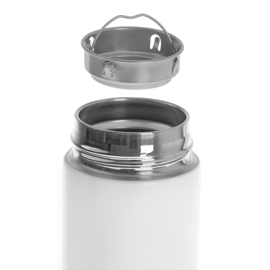 Termos Adler, ecran tactil LED, capacitate 473 ml, alb, AD 4506