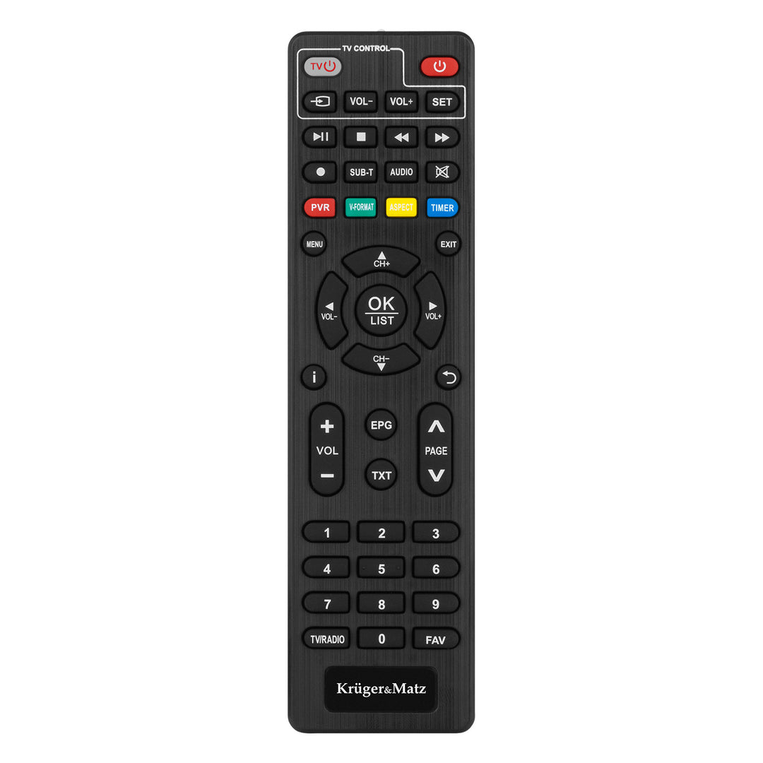 Decodor DVB-T2 KM0550D cu tuner, H.265, HEVC, EPG, PVR și Timeshift – Kruger&Matz