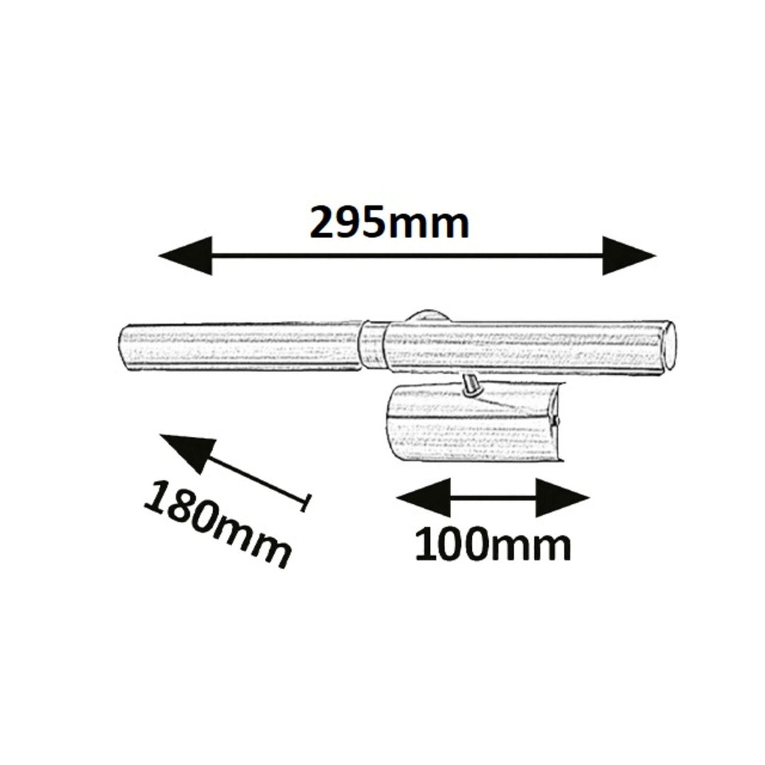 Aplica de perete Rabalux Picture Light, 2xG9, argintiu