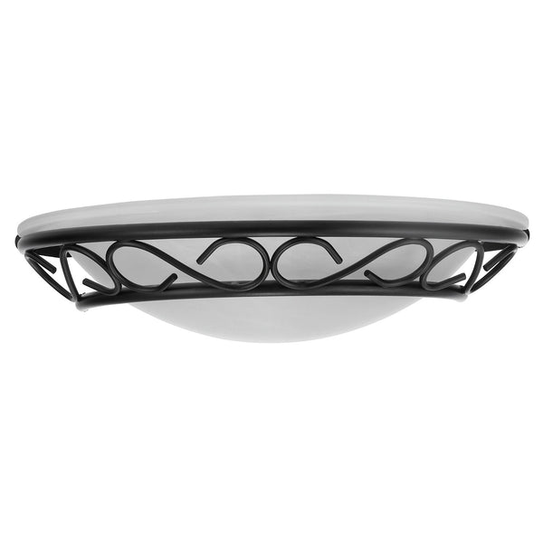 Aplica de perete Rabalux Athen, metal, abajur din sticlă, soclu E14