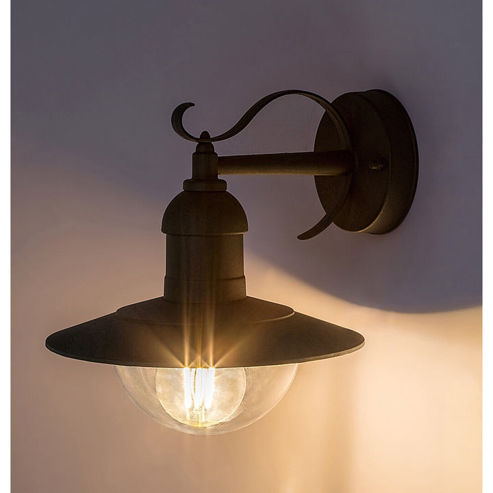 Rabalux lampă de perete, exterior, IP44, E27, max 60W, verde, Oslo