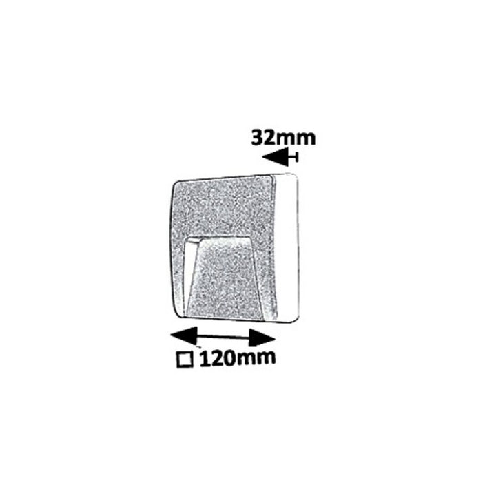 Aplica de perete pentru exterior Rabalux Trento, IP65, LED 3W, antracit