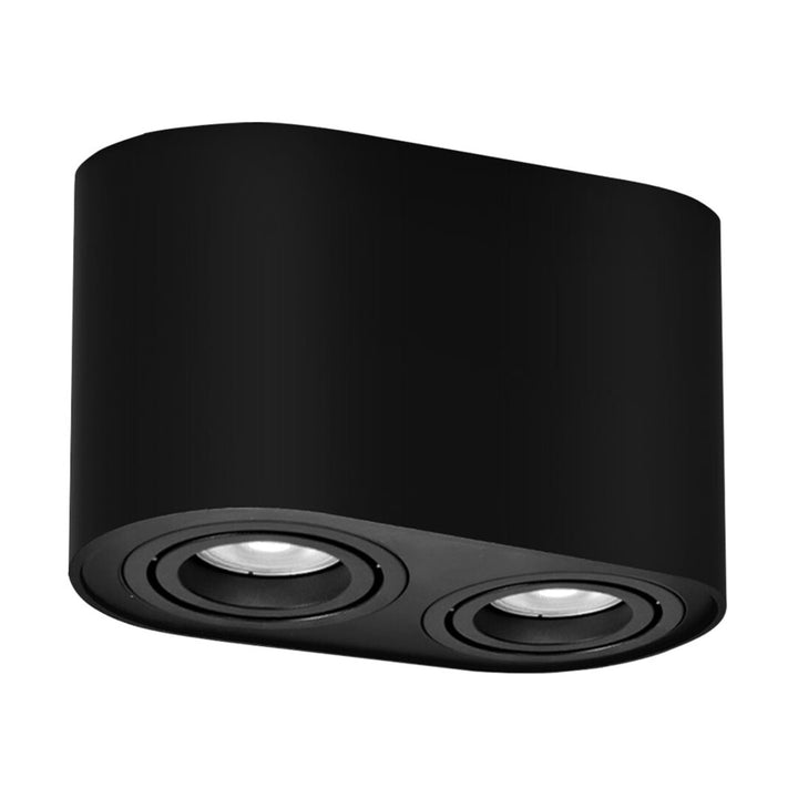 Plafonieră Rabalux, 2x soclu GU10, max 42W, negru, Kobald