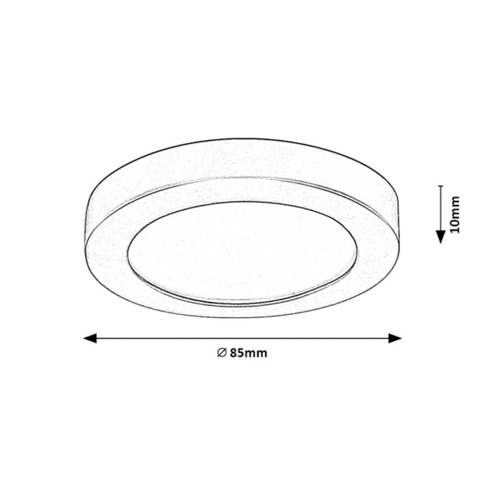 Rabalux lampă montată la suprafață, 3W LED, IP44, negru, Coco