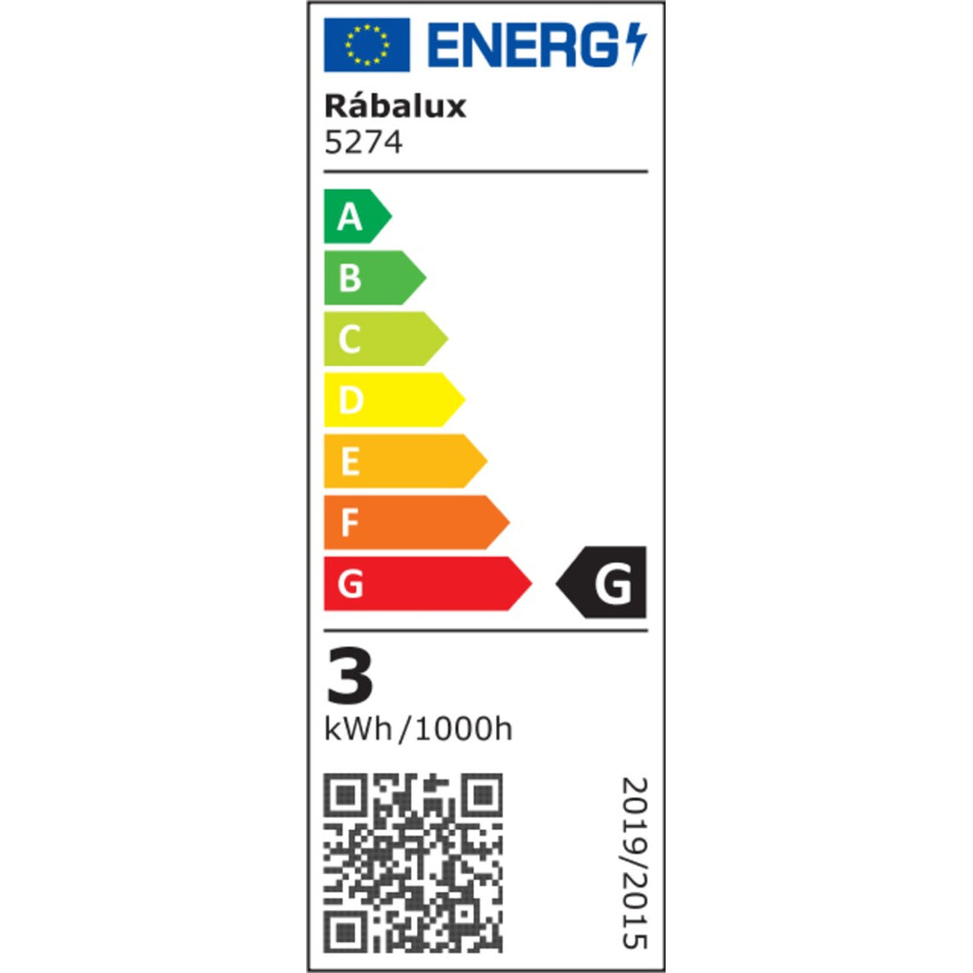 Rabalux lampă montată la suprafață, 3W LED, IP44, negru, Coco