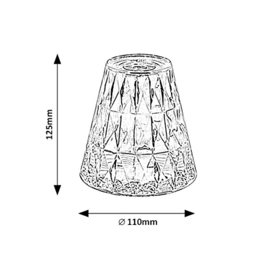 Rabaux lampă decorativă de masă, 2W LED, RGB, Siggy