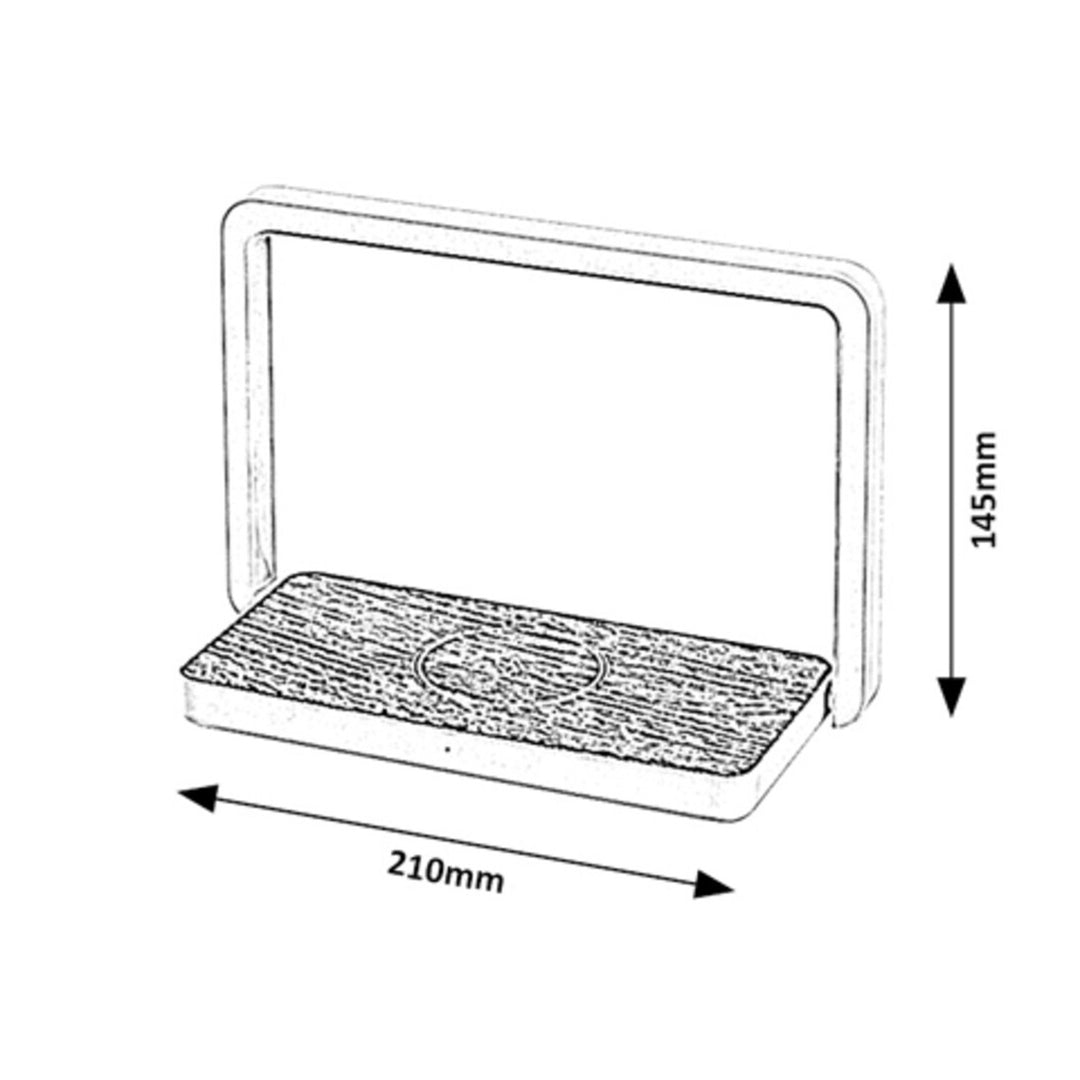 Lampa de birou Rabalux Buldus, 4W LED, încărcător inductiv QI