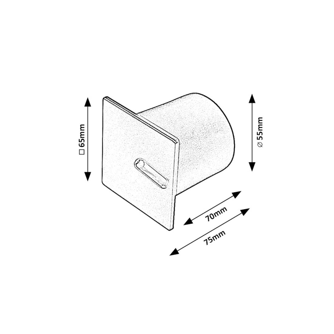 Spot pentru scara Rabalux Boven, LED 3W, alb, IP20