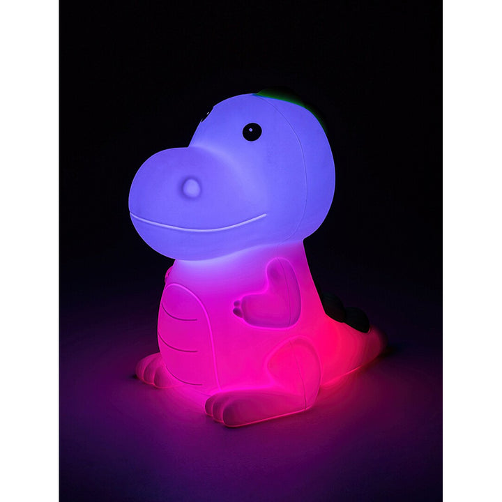 Veioza pentru copii, Dino, LED RGB, alb cald, IP20, 3000K