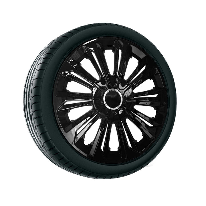 Capac pentru jante NRM Strong, 15", pentru Ford si Opel, negru lucios