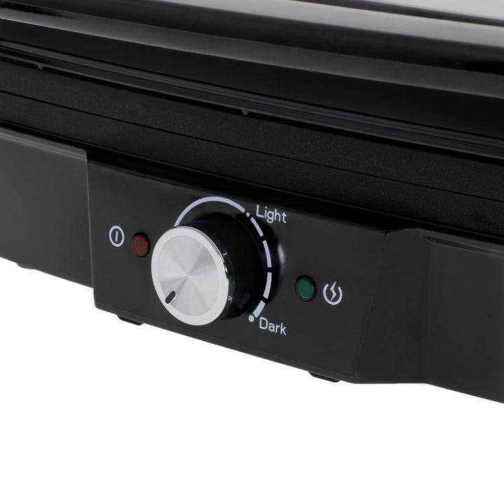 Grătar electric Camry, suprafață mare 28x23cm, control al temperaturii, putere maximă 2500W, CR 3053