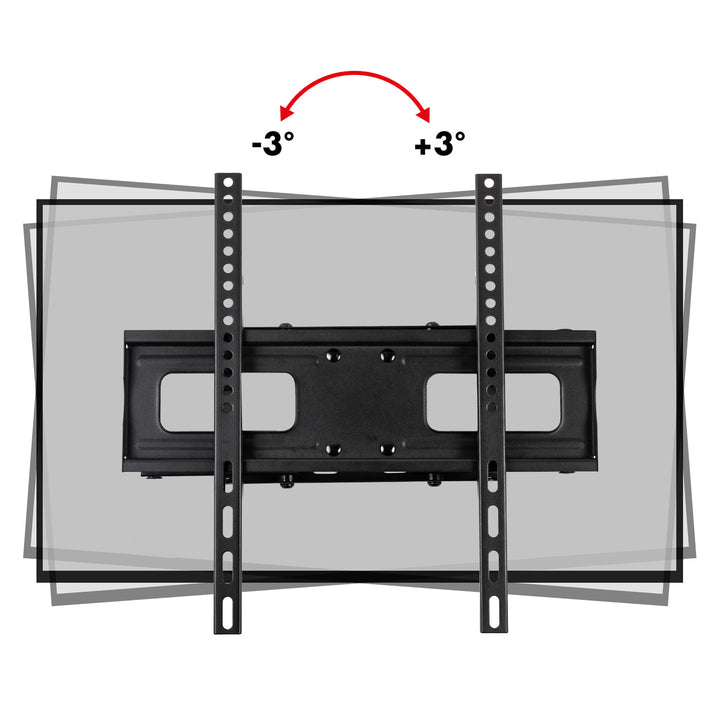 Suport TV Maclean, max VESA 400x400, 32-75", 50kg, reglaj unghi orizontal și vertical, profil 80-380mm, negru, MC-788