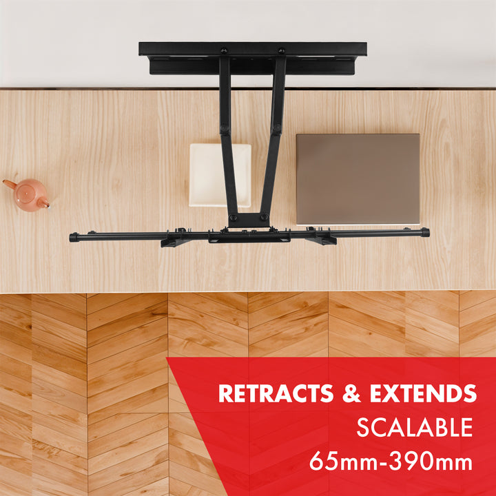 Suport TV Maclean, max VESA 600x400, 32-85", 60 kg, reglaj unghi orizontal și vertical, profil 65-390 mm, negru, MC-789