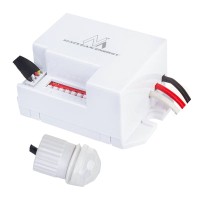 Detector de mișcare PIR Maclean, cu senzor extern, 12-24V DC, 360°, MCE32 V