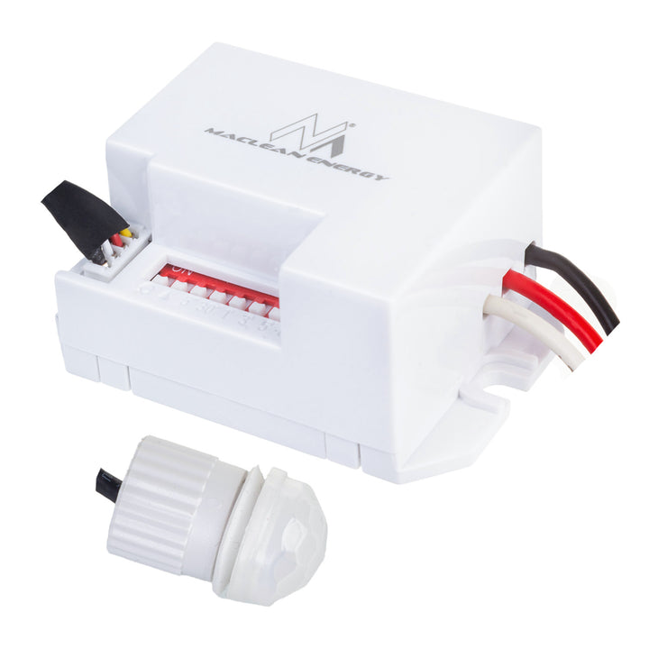 Detector de mișcare PIR Maclean, cu senzor extern, 12-24V DC, 360°, MCE32 V